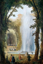 Фонтан в Роще Муз в Марли :: Юбер Робер, 1775–1780 год