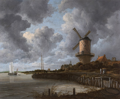 Ветряная мельница в Вейк-бей-Дюрстеде :: Якоб ван Рёйсдал, около 1670