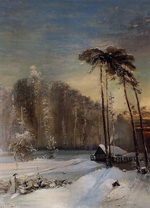 Лес в инее :: Саврасов Алексей Кондратьевич, 1890-е