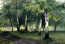 Берёзовый лес :: Шильдер Андрей Николаевич, 1908 год