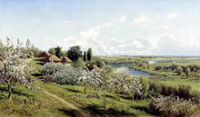 Яблони в цвету. В Малороссии :: Сергеев Николай Александрович, 1895 год