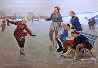 Юные фигуристы :: Сергеева Нина Алексеевна, 1950 год