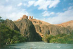 Казахстан, Чарынские каньоны, Долина замков (осень 1998 года)