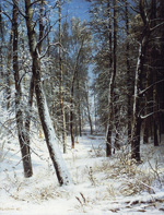 Зима в лесу (Иней) :: Шишкин Иван Иванович, 1877 год