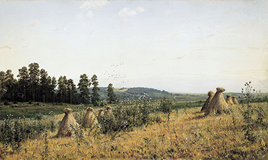 Сжатое поле. Полесский пейзаж :: Шишкин Иван Иванович, 1884 год