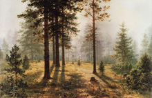 Туман в лесу. Шишкин Иван Иванович, 1890 г.