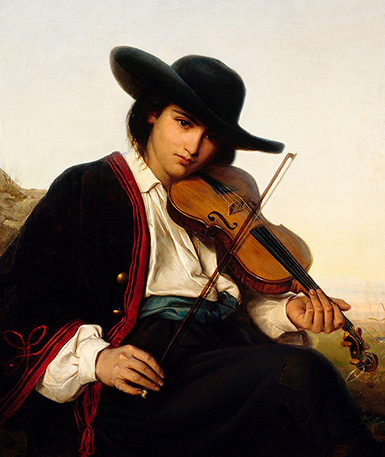 Чешский скрипач :: Ида Сильфверберг, 1864 год