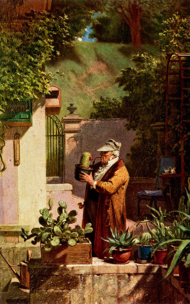 Любитель кактусов :: Карл Шпицвег, 1845 год