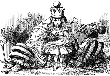 Спящие Королевы (Алиса в Зазеркалье) :: гравюра Джона Тенниела