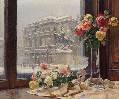 Розы у холодного окна :: Паула Тьюри, 1900 год