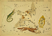 Созвездие Лебедя :: Зеркало Урании (Urania's mirror), 1824 год