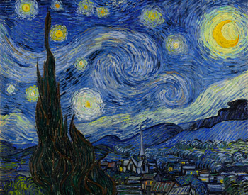 Звёздная ночь :: Ван Гог, 1889 год