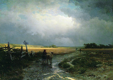 После дождя. Просёлок :: Васильев Фёдор Александрович, 1867-1869 год