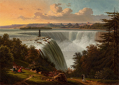 Ниагарский водопад :: Виктор Де Грайи, около 1850