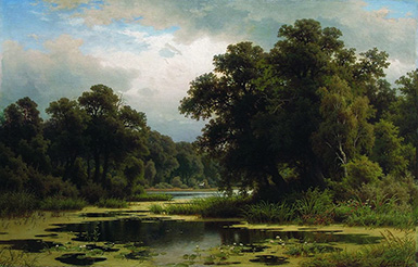 Заросший пруд :: Волков Ефим Ефимович, 1880-е