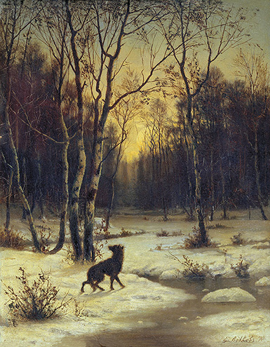 Зимний пейзаж :: Волков Ефим Ефимович, 1876 год